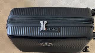 American Tourister luggages lock code setting How to reset American Tourister luggages lock code [upl. by Ainirtak]