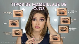 Tipos de Maquillaje de Ojos  Eyes Makeup [upl. by Sirtemed]