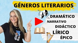 LOS GÉNEROS LITERARIOS ¡MUY FÁCIL [upl. by Nolyar575]