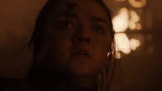 Arya Saves The Day fight on the wall season 8 episode 3 [upl. by Ahsinned]