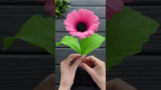 Wow Easy Idea Crepe Paper Flower DIY Tutorial Crafts [upl. by Ajiam]