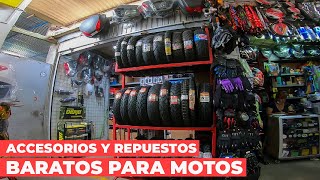 ACCESORIOS Y REPUESTOS BARATOS PARA MOTOS  RECORRIENDO LA 501 [upl. by Fowle]