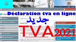 Declaration TVA Mode EDI MAROC 2021 [upl. by Nannerb]