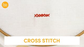 Cross Stitch  Embroidery Stitches [upl. by Hillell128]