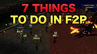 7 Things to Do in RuneScape 3 as a F2P Player [upl. by Toole304]