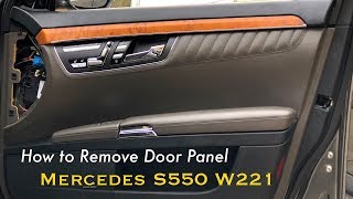 Mercedes S550 W221 Door Removal  CarMAN [upl. by Naillil]